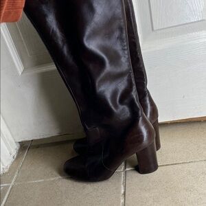 Via Spiga Dark Brown Heeled Boots